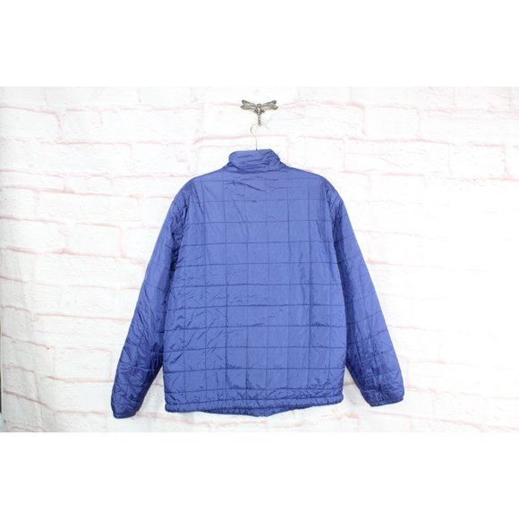 LL Bean Classic Blue Nylon Insulated Water-Resistant Full Zip Jacket M Reg - Picture 9 of 10